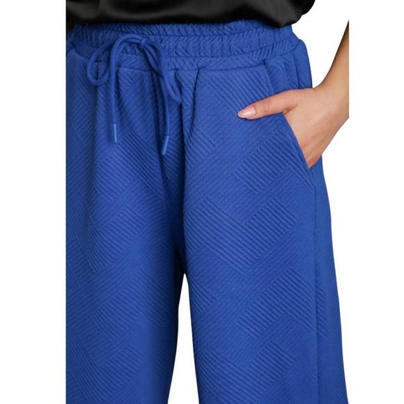 NEW UMGEE way out here crop pants in royal - Picture 2 of 3